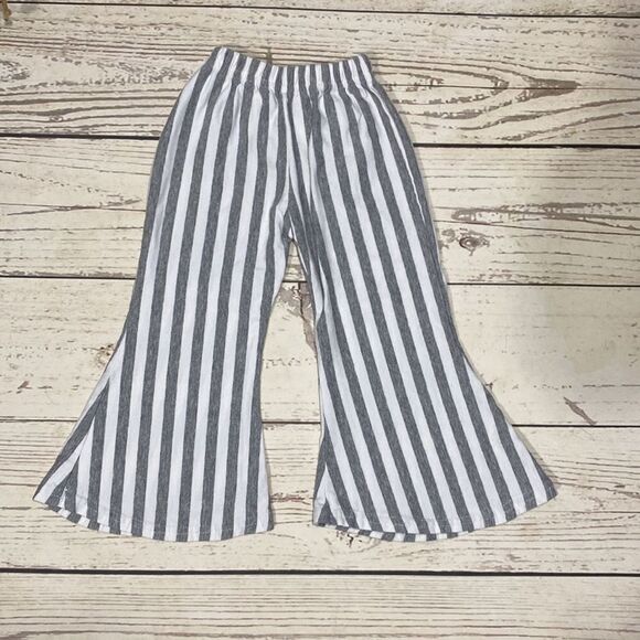 Infant Hobo Hip Set / Striped Bellbottoms with off shoulder Top - Picture 4 of 8